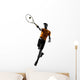 man tennis player silhouette 