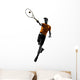 man tennis player silhouette 