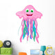 Funny Cartoon Jellyfish Wall Decal