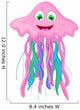 Funny Cartoon Jellyfish Wall Decal