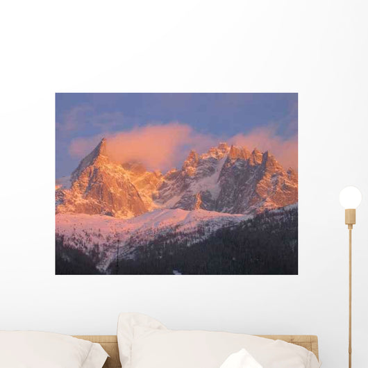 Chamonix Mountain Wall Decal