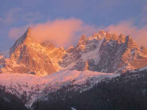 Chamonix Mountain Wall Decal