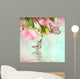 Beautiful roses and butterfly, flower, floral background Wall Mural