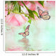 Beautiful roses and butterfly, flower, floral background Wall Mural