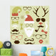 Christmas fashion silhouette set hipster style Wall Decal