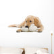Golden Retriever Puppy With a Stuffed Toy Wall Decal