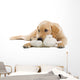 Golden Retriever Puppy With a Stuffed Toy Wall Decal