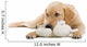 Golden Retriever Puppy With a Stuffed Toy Wall Decal