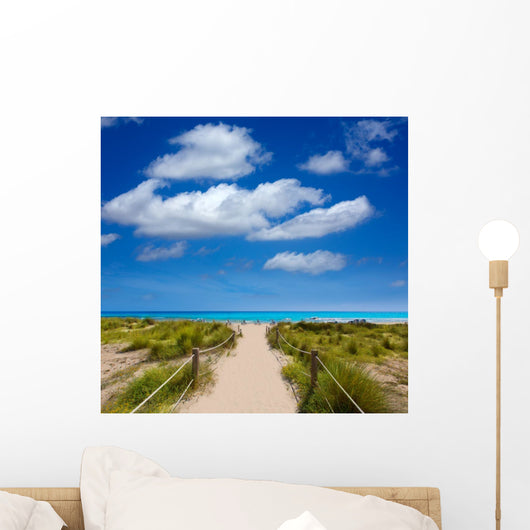 Alaior Cala Son Bou in Menorca turquoise beach at Balearic 