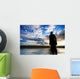 Another Place Sculpture at Sunset Wall Mural