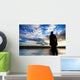 Another Place Sculpture at Sunset Wall Mural