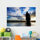 Another Place Sculpture at Sunset Wall Mural