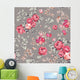Rose Seamless Pattern Wall Decal Design 1