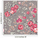 Rose Seamless Pattern Wall Decal Design 1