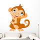 Monkey Thinking Wall Decal