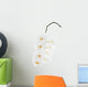 White orchid isolated on white background. Wall Decal