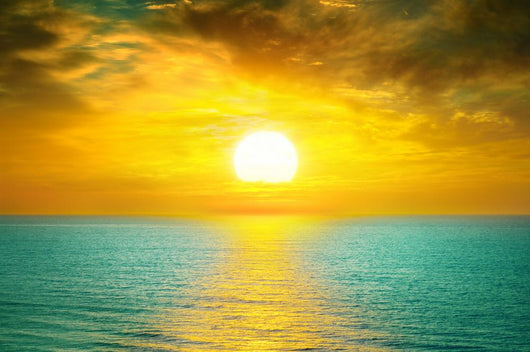 Beautiful Sunset Above the Sea 