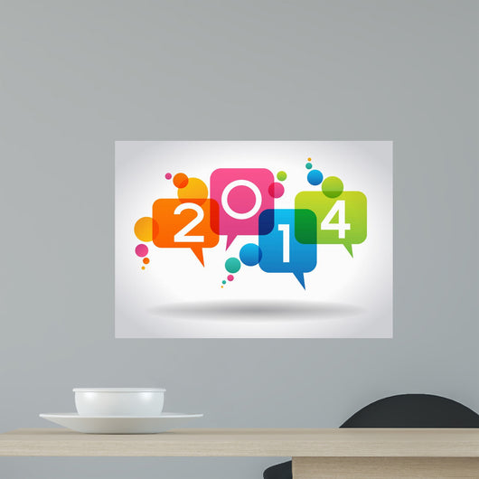 Vector 2014 Happy New Year background. 