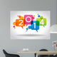 Vector 2014 Happy New Year background. 
