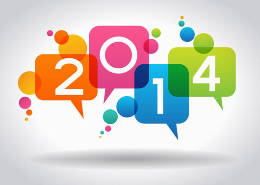 Vector 2014 Happy New Year background. 
