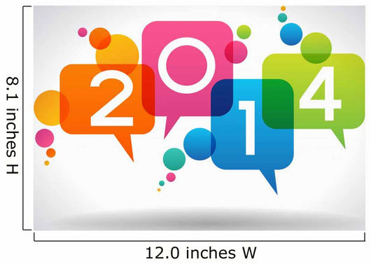 Vector 2014 Happy New Year background. 