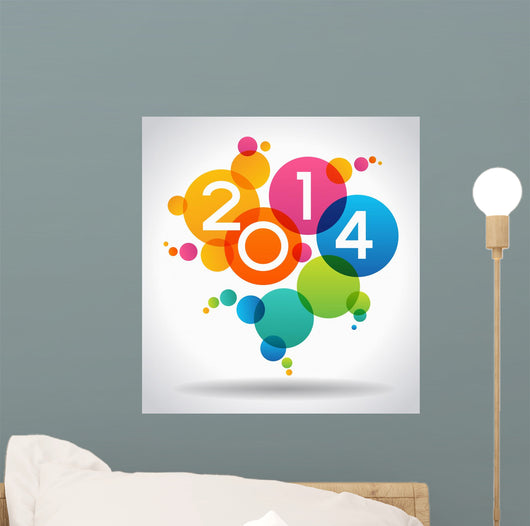 Vector 2014 Happy New Year background. 