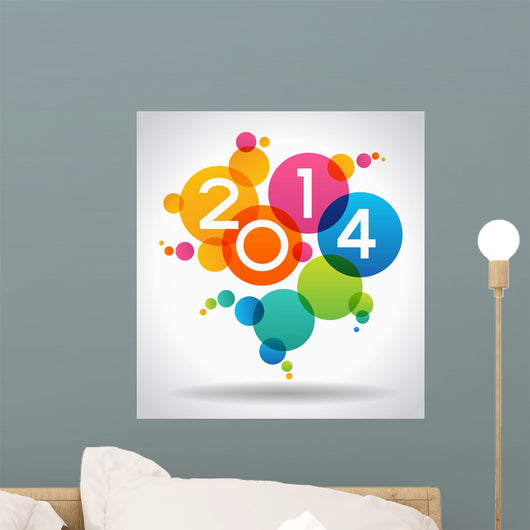 Vector 2014 Happy New Year background. 