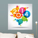 Vector 2014 Happy New Year background. 
