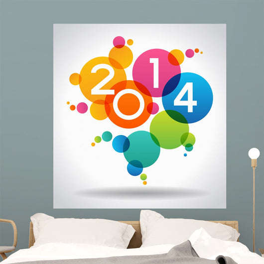 Vector 2014 Happy New Year background. 
