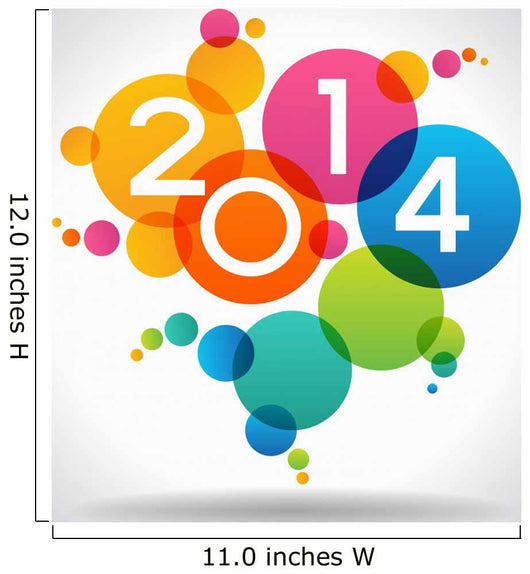Vector 2014 Happy New Year background. 