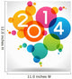 Vector 2014 Happy New Year background. 