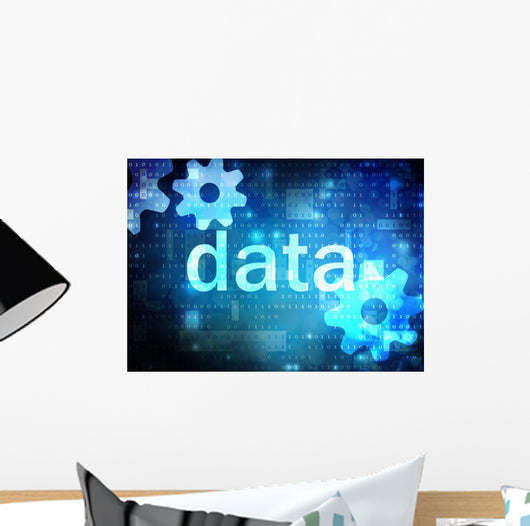 data blue technological background 