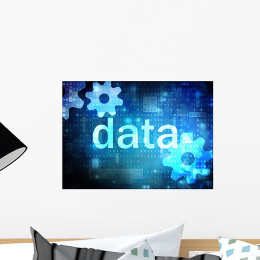 data blue technological background 