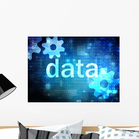 data blue technological background 