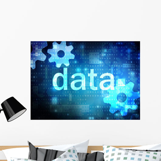 data blue technological background 
