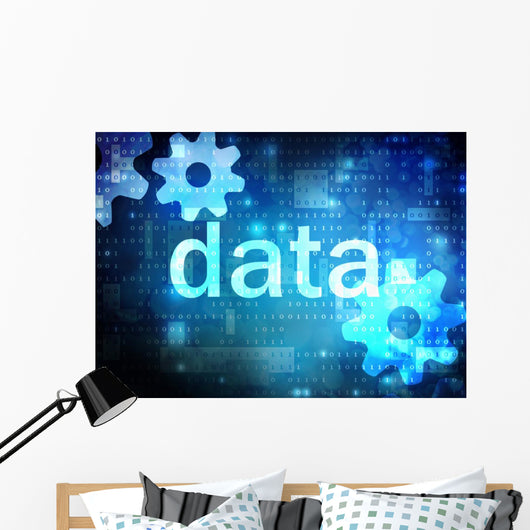 data blue technological background 
