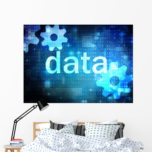 data blue technological background 