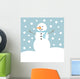Snowman Wall Mural