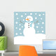 Snowman Wall Mural