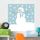 Snowman Wall Mural