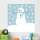 Snowman Wall Mural