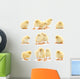 Yellow Baby Chickens Wall Stickers