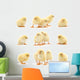 Yellow Baby Chickens Wall Stickers