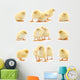 Yellow Baby Chickens Wall Stickers