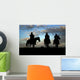 Three Cowboys on Horseback Wall Mural