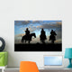 Three Cowboys on Horseback Wall Mural