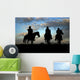 Three Cowboys on Horseback Wall Mural