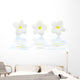 flowers frangipani with reflection Wall Mural