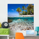 Tropical island under and above water 