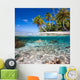 Tropical island under and above water 